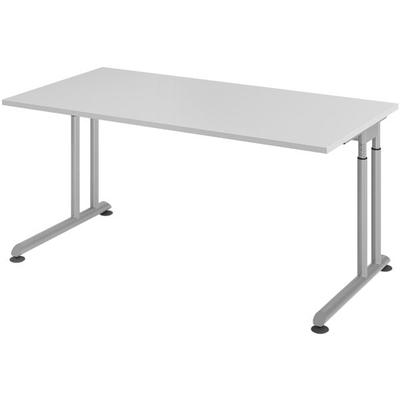 HAMMERBACHER Schreibtisch »Z-Line« 160 cm Gestell silberfarben grau, 160x82x80 cm Image