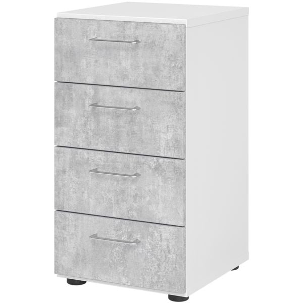 HAMMERBACHER Schubladenschrank »Z-Line« 4 Schübe weiß, 40x74.8x42 cm