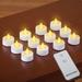 LED Tealight Candles with Remote - Set of 12 - 6.750 x 5.000 x 2.300