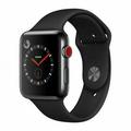 Restored Apple Watch Series 3 38mm GPS + Cellular - Space Black - Black Sport Band (Refurbished)