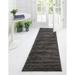 Unique Loom Solid Shag Rug Graphite Gray 2 x 6 5 Runner Solid Modern Perfect For Bathroom Hallway Mud Room Laundry Room