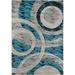 MDA Home Orelsi Blue/Gray Contemporary Polypropylene Area Rug - 5 2 x 7 5