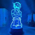 3D Illusion Lamp Led Night Light Anime My Hero Academia Shoto Todoroki Face Design for Room Decor Acrylic Table Lamp Gift DFHJ438