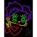 Betty Boop LED Neon Sign 19 x 15 - inches Black Square Cut Acrylic Backing with Dimmer - Bright and Premium built indoor LED Neon Sign for cafÃ© club party event and stroefront.