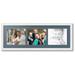 ArtToFrames Collage Photo Picture Frame with 3 - 8.5x10 Openings Framed in White with Dutch Blue and Black Mats (CDM-3966-67)