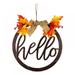 Fall Decorations for Home Thanksgiving Metal Pumpkin Hanging Signs Thankful & Blessed Wall Sign 14 Inch Autumn Front Door Decoration