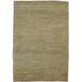 6 X 8 Rug Jute Gold Modern Hand Knotted Scandinavian Solid Room Size Carpet