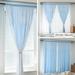 CFXNMZGR Curtain 2 Panels Home Curtains Layered Solid Plain Panels And Sheer Sheer Curtains Window Curtain Panels 39 X70