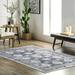 nuLOOM Finley Machine Washable Vintage Distressed Area Rug 5 x 8 Gray