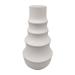 Sagebrook Home Ceramic 11 Ring Pattern Vase White