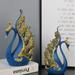 2pcs Couple Swan Resin Ornaments Wedding Gifts For Home Living Room Desktop Cabinet Bookcase Decoration