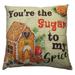 Sugar to my Spice | Throw Pillows | Christmas Pillow | Kids Pillow Cover | Personalized Gift | Decor Pillows for Couch Sofa Pillows