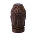 Wooden Religious Sakyamuni Buddha Head Figurine Statue Serenity Collection