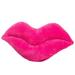 AmShibel 3D Lips Throw Pillows Smooth Soft Velvet Decorative Pillows Kiss Cute Pillow Decor Insert Included Cushion for Couch Bed Living Room