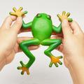 Walbest 1Pc Simulation Frog Toy Realistic Frog Figurine Frog Animal Model Soft Stretchy Spoof Vent Stress Toy TPR Tree Frog Fidget Toy for Relief Stress