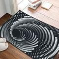 Duety Floor Mat Illusion Non Slip Area Rug 3D Carpet Visual Illusion Rug Visual Area Floor Mat Visual Vortex Floor Rug 3D Non-Slip Rug 3D Visual Illusion Fluffy Carpet for Kitchen Home Decor