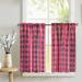 Buffalo Check Poplin CafÃ© Tier Curtains Window Treatment Kitchen Home DÃ©cor