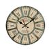 TUTUnaumb New Hot on Sale European Style Creative Wooden Living Room Bedroom Decoration Round Wall Clock-I