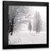 Schlabach Sue 12x12 Black Modern Framed Museum Art Print Titled - Let it Snow II BW No Words