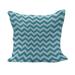 Chevron Fluffy Throw Pillow Cushion Cover Zigzags in Sea Colors Ocean Waves Nautical Theme Sailboat Design Sea Breeze Decorative Square Accent Pillow Case 16 x 16 Teal Pale Blue by Ambesonne