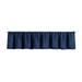 Woven Trends Semi Sheer Pinch Pleated Curtains Solid Farmhouse and Modern Rustic Curtains Chenille Cloth with Box Pleated Edges for Living Room Bedroom 52 W x 14 L Navy Blue