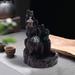 Desktop Rockery Waterfall Incense Burner Sandalwood LED Ball Ornament Decor