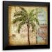 Tre Sorelle Studios 15x15 Black Modern Framed Museum Art Print Titled - Antique Nautical Palms II