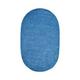 3.6 x 5.6 in. Chenille Reversible Rug - Smoke Blue