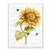 Stupell Industries Rustic Sunflower Floral Roaming Honey Bee Insect Wall Plaque by Patricia Pinto