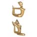 2Pcs Yoga Girl Statue Figurine Home Decor for Living Room Office Style 4