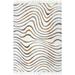 nuLOOM Ina High-Low Waves Tassel Area Rug 5 3 x 7 6 Beige