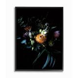 Stupell Industries Elegant Multi-Color Flower Bouquet Detail Photograph Framed Wall Art Design by Elise Catterall 11 x 14 Black Framed