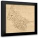 Unknown 12x12 Black Modern Framed Museum Art Print Titled - Hanover County Virginia - 1860 x 23 x 23.57