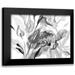 Loreth Lanie 14x11 Black Modern Framed Museum Art Print Titled - Dark Florals