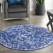 Nourison Whimsicle Botanical Bohemian Navy 5 x round Area Rug (5 Round)