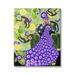 Stupell Industries Abstract Dress Frida Fashion Flower Pattern Botanical Monkeys Graphic Art Gallery-Wrapped Canvas Print Wall Art 30x40 by Lynnda Rakos