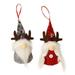 Christmas Gnomes Decorations 2 Pack Handmade Swedish Tomte Gnomes 3D Reindeer Scandinavian Santa Elf Plush Table Ornaments Xmas Holiday Winter Party Home Decor Gift