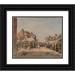 Louis Braquaval 23x20 Black Ornate Framed Double Matted Museum Art Print Titled: The Cayeux-Sur-Mer Market (ca 1904)