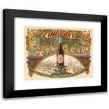 Moritz Ulffers 24x20 Black Modern Framed Museum Art Print Titled - E. Anheuser Co s Brewing Association St. Louis Lager Beer (1878)