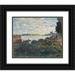 Claude Monet 24x20 Black Ornate Framed Double Matted Museum Art Print Titled: La Seine in Argenteuil (1877)
