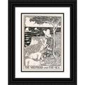 Percy J. Billinghurst 14x18 Black Ornate Wood Framed Double Matted Museum Art Print Titled - The Wolf Turned Shepherd (1900)