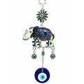 Turkish Blue Evil Eye with Lucky Elephant Nazar Amulet Home Office Wall Art Hanging Decor Blessing Gift-09