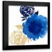 Dos Santos Bella 20x20 Black Modern Framed Museum Art Print Titled - Happy Garden Blue
