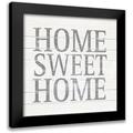 SD Graphics Studio 15x15 Black Modern Framed Museum Art Print Titled - Home Sweet Home