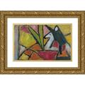Alexej von Jawlensky 14x11 Gold Ornate Wood Frame and Double Matted Museum Art Print Titled - Without Title (1908)