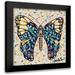 Augustine Jodi 20x20 Black Modern Framed Museum Art Print Titled - Pop Butterfly II