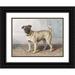 Conradijn Cunaeus 24x19 Black Ornate Framed Double Matted Museum Art Print Titled: Portrait of Edwin Vom Rath s Pug (C. 1880 - C. 1895)