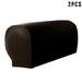 2 Pcs PU Leather Sofa Armrest Covers Protectors Stretch Waterproof for Couch Chair Arm