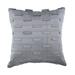 Cushion Cover 20x20 inch (50x50 cm) Pillow Cover Gray Handmade Silver Grey Pillow Case Textured Pintucks Throw Pillow Cover Throw Pillow Cover Square Silk - Silver Ocean