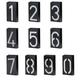 LED Solar House Number Light Garden Numbers Solar Powered Address Sign LED Illuminated Outdoor Plaques and Wall Art Lighted Up for Home Yard Street (Digit 2)